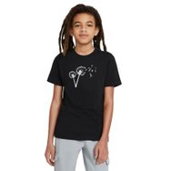 Qivi Silhouette Dandylion Flight Baskılı Siyah Erkek Çocuk T-shirt