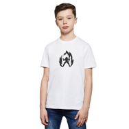 Qivi Silhouette Dragon Ball 2 Baskılı Unisex Çocuk Beyaz T-shirt