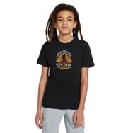 Qivi Silhouette Undefeated Hide and Seek World Baskılı Unisex Çocuk Siyah Sweatshirt