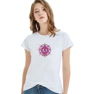 Qivi Slipknot Logo Müzik Music Metal Rock Baskılı Beyaz Örme Kadın T-shirt