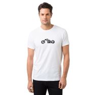 Qivi Sonsuzluk Love Black Baskılı Beyaz Erkek Örme T-shirt