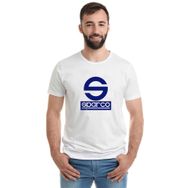 Qivi Sparco Logo Baskılı Siyah Örme Erkek T-shirt