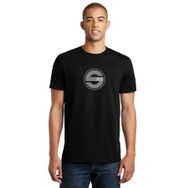 Qivi Sparco Spc Baskılı Siyah Örme Erkek T-shirt