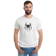Qivi Spider Baskılı Beyaz Erkek Örme T-shirt