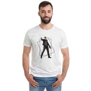 Qivi Star Lord Galaxy Of The Guardians Baskılı Beyaz Erkek Örme T-shirt