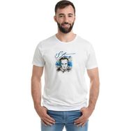 Qivi Stıng Baskılı Beyaz Erkek Örme T-shirt