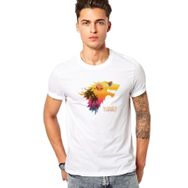 Qivi Summer Is Comming Baskılı Beyaz Erkek Örme T-shirt