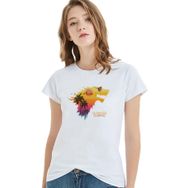 Qivi Summer Is Comming Baskılı Beyaz Örme Kadın T-shirt