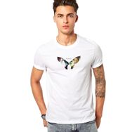 Qivi Supernatural Castiel Baskılı Beyaz Erkek Örme T-shirt