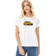 Qivi Suzuki Swift Baskılı Beyaz Örme Kadın T-shirt