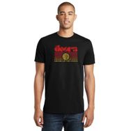 Qivi The Doors Riders On The Baskılı Siyah Erkek Örme T-shirt