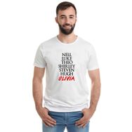 Qivi The Haunting Of Hill House Characters Name Baskılı Beyaz Erkek Örme T-shirt