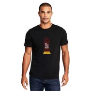 Qivi The Haunting Of Hill House Door Baskılı Siyah Erkek Örme T-shirt