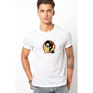 Qivi The Offspring Logo 7 Baskılı Beyaz Erkek Örme T-shirt