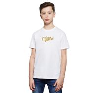 Qivi The Outer Worlds Logo Baskılı Unisex Çocuk Beyaz T-shirt