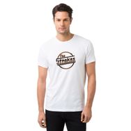 Qivi The Strokes Baskılı Beyaz Erkek Örme T-shirt