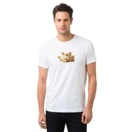 Qivi Tinycat Baskılı Beyaz Erkek Örme T-shirt