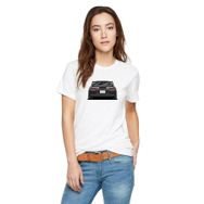 Qivi Toyota Supra A80 Baskılı Beyaz Örme Kadın T-shirt