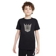 Qivi Transformers Baskılı Siyah Erkek Çocuk T-shirt