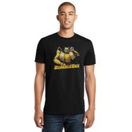 Qivi Transformers Bumblebee Music Black Baskılı Siyah Erkek Örme T-shirt