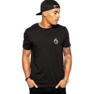 Qivi Turbo Göğüs Baskı Baskılı Siyah Erkek Örme T-shirt