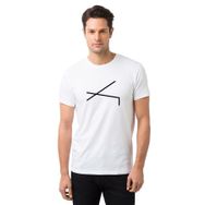 Qivi Türk Boyları Çepni Baskılı Beyaz Erkek Örme T-shirt