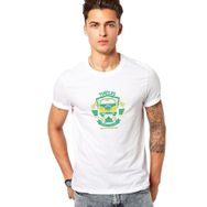Qivi Turtles Baskılı Beyaz Erkek Örme T-shirt