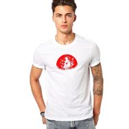 Qivi Uchiha Itachi Baskılı Beyaz Erkek Örme T-shirt