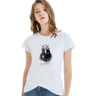 Qivi Ulu Önder Mustafa Kemal Atatürk Baskılı Beyaz Örme Kadın T-shirt