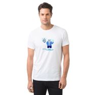 Qivi Undertale Sans Skull Baskılı Beyaz Erkek Örme T-shirt