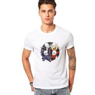 Qivi Undertale Skull Os Baskılı Beyaz Erkek Örme T-shirt