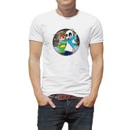 Qivi Undertale Skull Sans Os Baskılı Beyaz Erkek Örme T-shirt