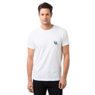 Qivi Uranüs Baskılı Beyaz Erkek Örme T-shirt
