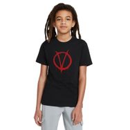 Qivi V For Vendetta Baskılı Unisex Çocuk Siyah T-shirt