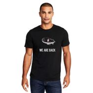Qivi We Are Back Baskılı Siyah Erkek Örme T-shirt