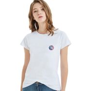 Qivi We Are One Tumblr Koreli Baskılı Beyaz Kadın T-shirt