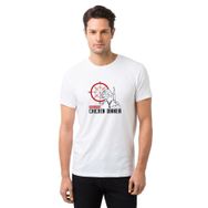 Qivi Wınner Chicken Baskılı Beyaz Erkek Örme T-shirt