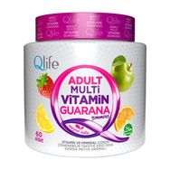Qlife Adult Multivitamin Guarana Gummies 60 Çiğnenebilir Tablet Vitamin