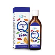 Qlife Omega 3 Kids Portakal Aromalı 150 ml Balık Yağı