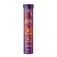 Qlife Tripple Effect D Vitamini C Vitamini Çinko 20 Efervesan Tablet