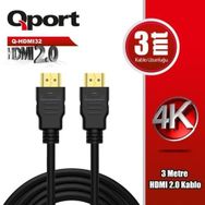 Qport Q-HDMI32 3 mt 2.0 HDMI Kablo