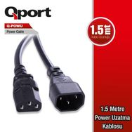 Qport Q Powu 1.5 m Power Uzatma Kablo