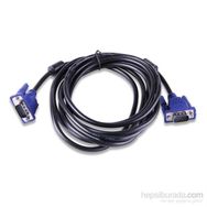 Qport VGA 15 Pin Filtreli 1.5 m Erkek Erkek Monitör Kablo