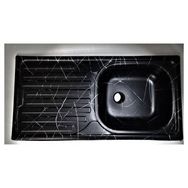 Quasar 43.5x86 Siyah Beyaz Sol Eviye