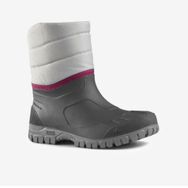 Quechua SH100 Su Geçirmez Gri Mid Kadın Outdoor Kar Botu