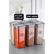 Queen's Kitchen 6 Adet 1750 ml Etiket Saklama Seti