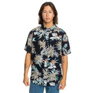 Quıcsilver Lemnas Hawaii Kurzarm hemd Erkek Gömlek koyu mavi EQYWT04559