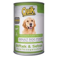 Quik 415 gr Adult Biftek ve Sebzeli Yetişkin Köpek Konservesi