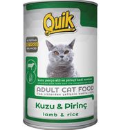 Quik 415 gr Kuzu Etli ve Pirinçli Yetişkin Kedi Konservesi