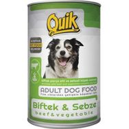 Quik Biftekli ve Sebzeli 415 gr Köpek Konserve Maması